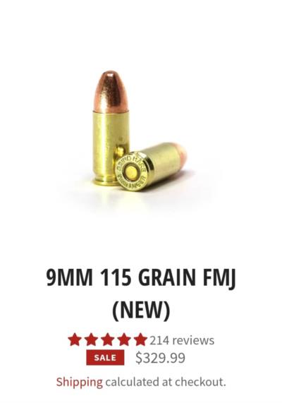 9MM 115 GRAIN FMJ