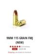 9MM 115 GRAIN FMJ